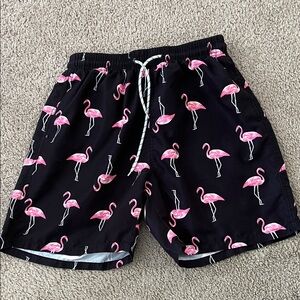 Manfinity Black and Pink Athletic  swimsuit